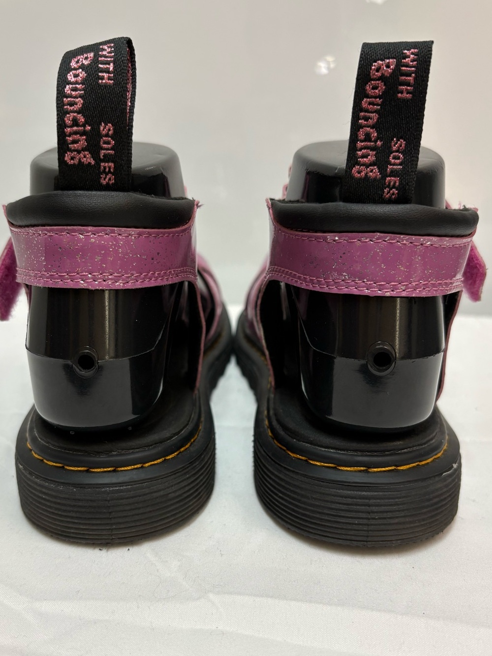 Dr Martens Junior Klaire Cosmic Glitter Sandals Pink Size 7 (EU 38) Sparkly - Picture 4 of 12